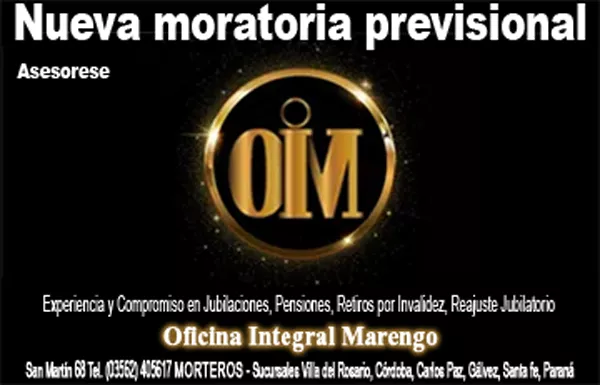 OIM nueva moratoria correo