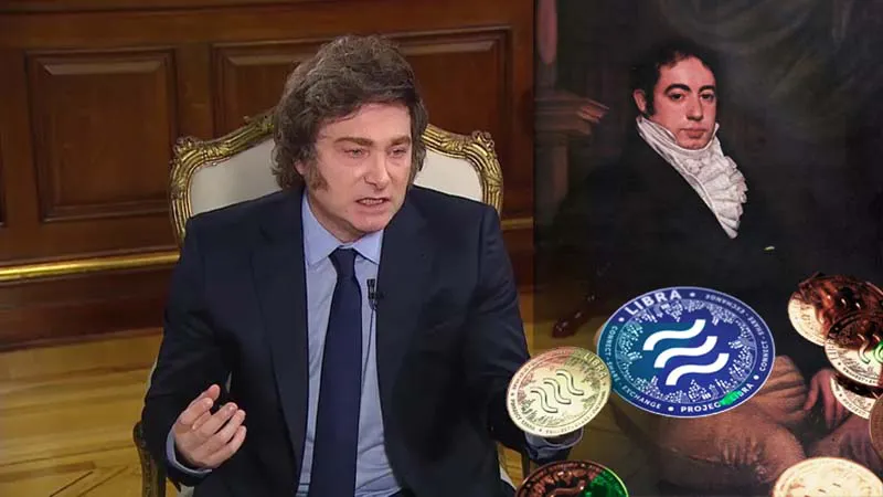 Rivadavia Milei y sus libras