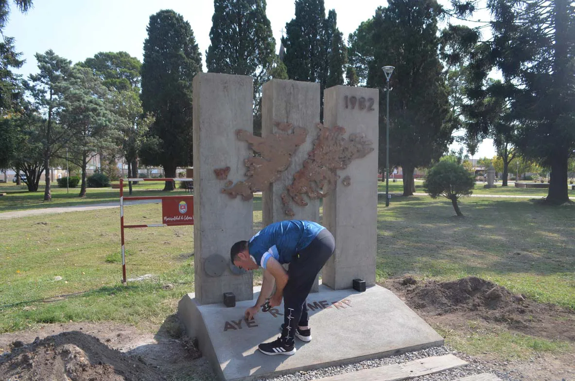 Pablo Ledesma trabajando
