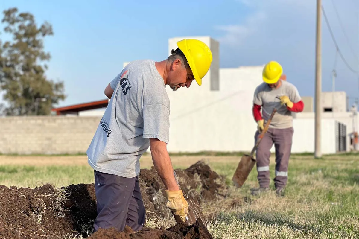 Morteros gas natural