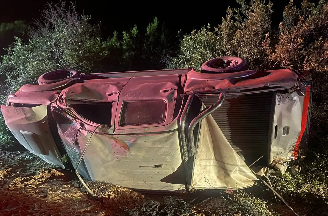 vuelco camioneta