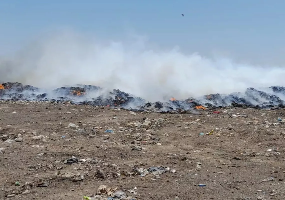 Incendio basural